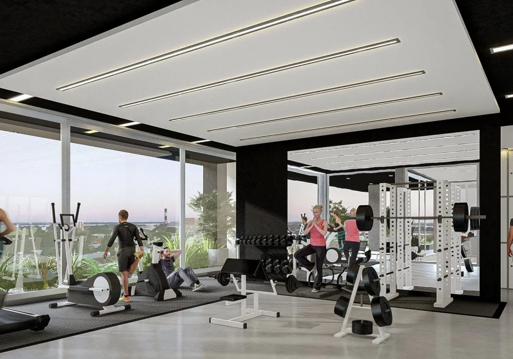 Render de Varuna: gimnasio